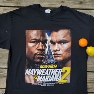 Floyd Money Mayweather Marcos Maidana Mayhem 2 Boxing Fight Night 2014 Black XL